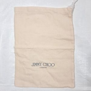 Jimmy Choo Peach Dust Cover Drawstring Pouch Bag